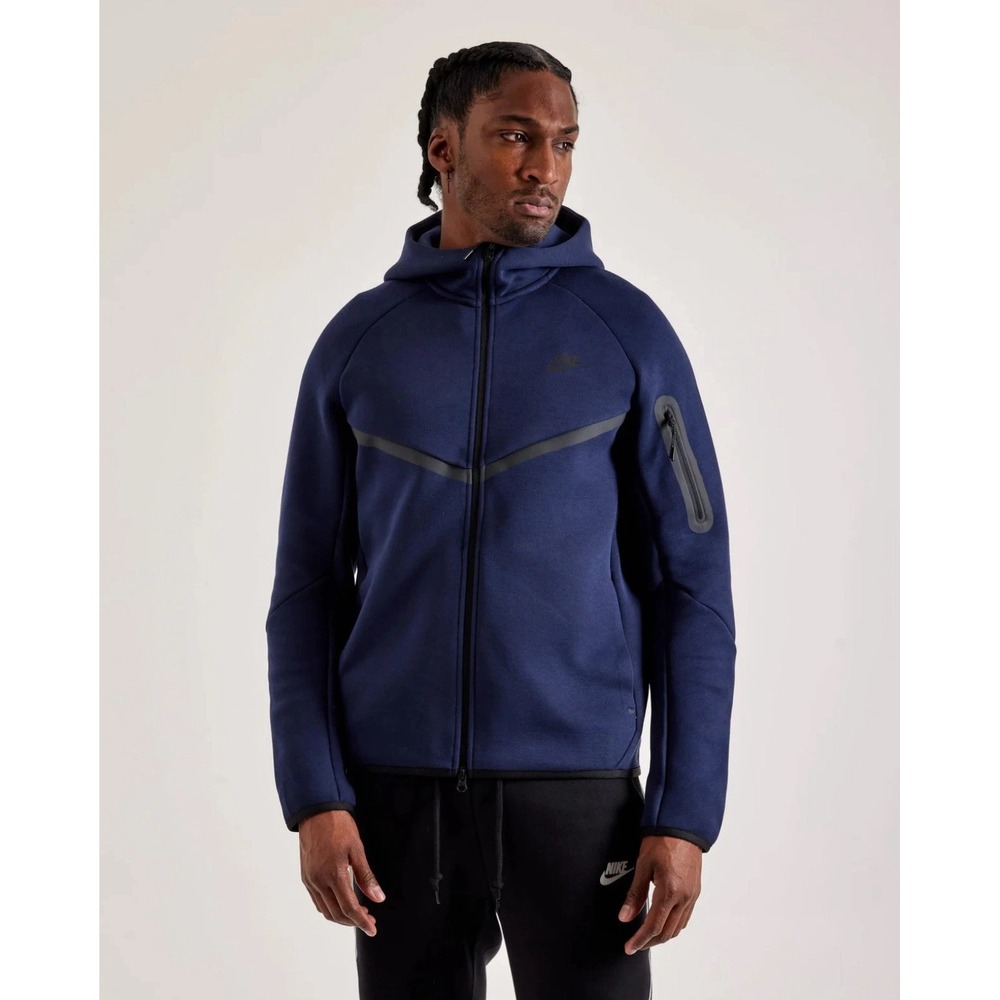 NWT Nike Tech Full Zip Hoodie Tech Fleece Windrunner Hoodie HV0949-451 Men's L